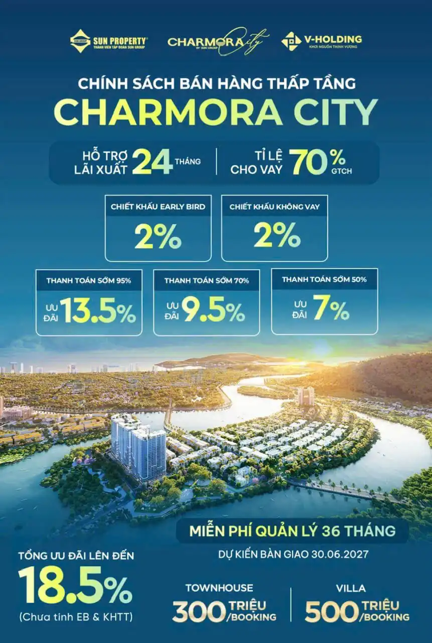 Ra Mắt Chính Sách Bán Hàng Charmora City Thấp Tầng