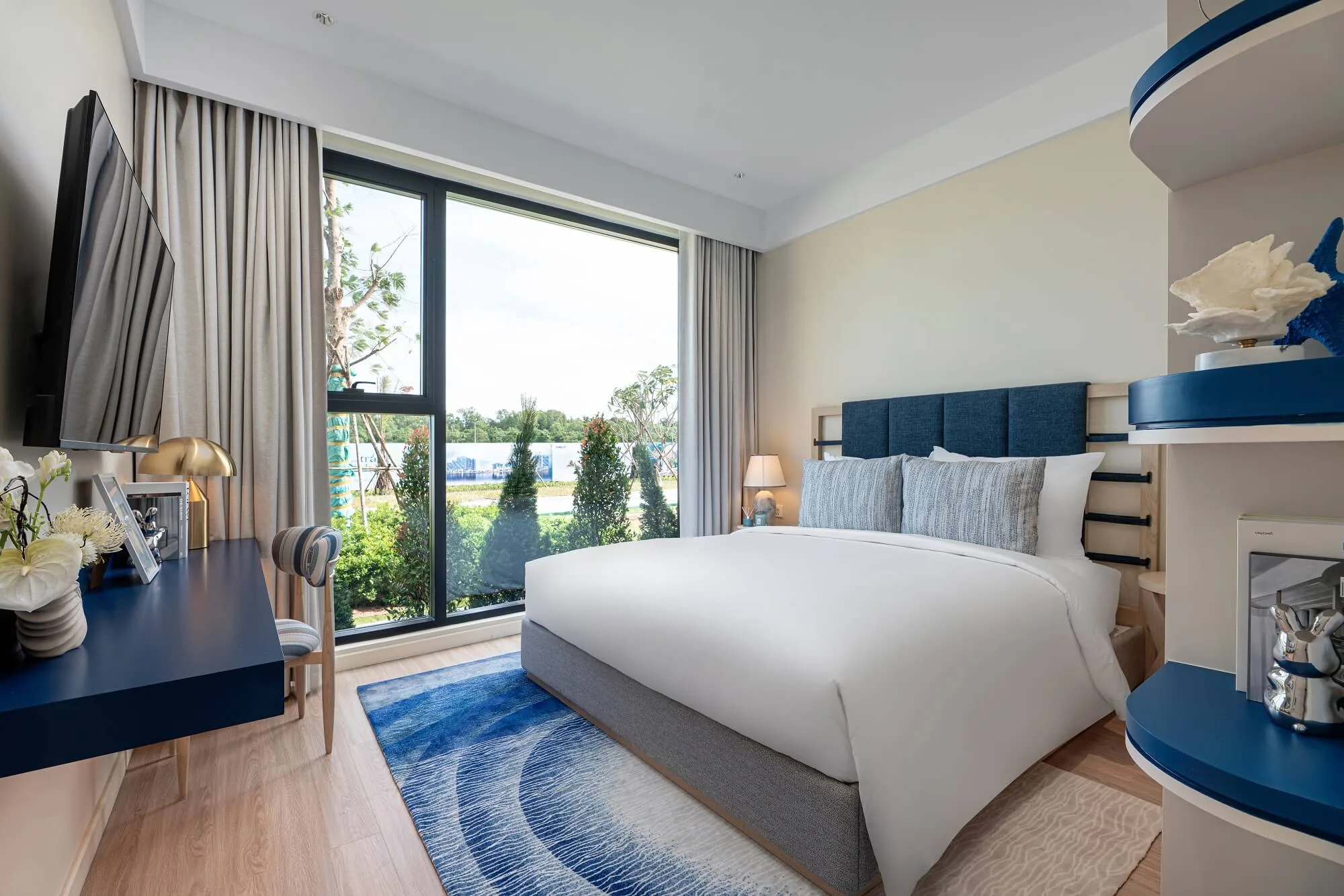 Thiết kế nội thất phong cách Japandi cho căn hộ 2 phòng ngủ Charmora City hiện đại